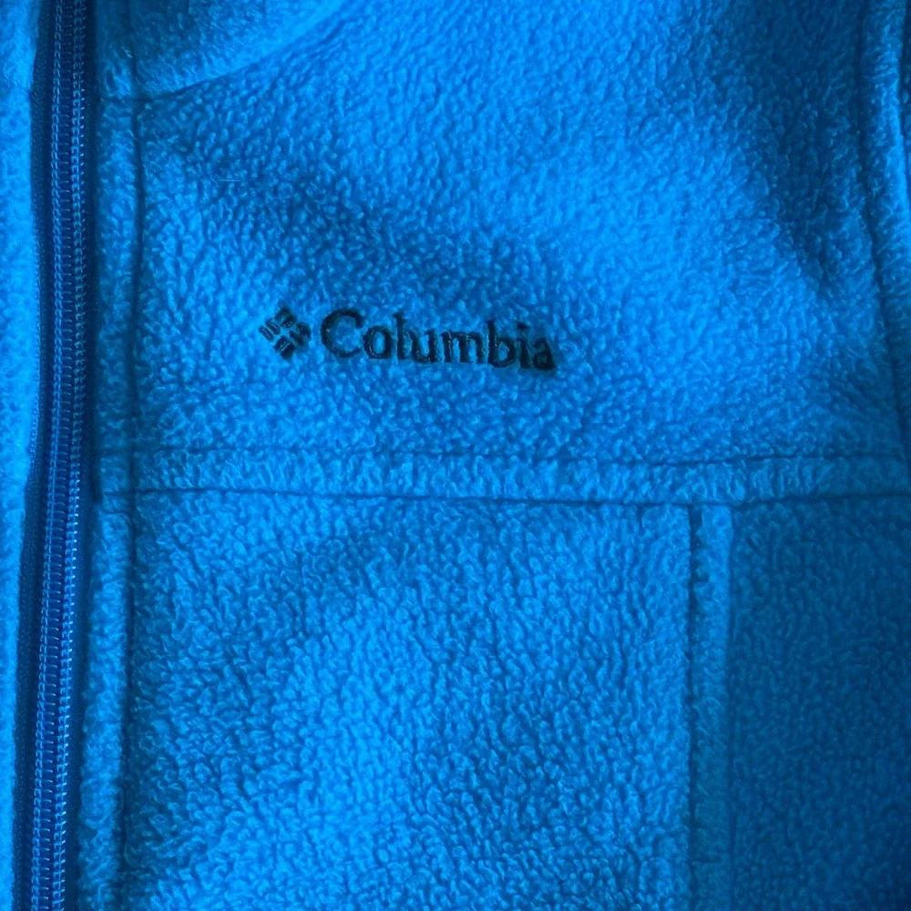 Columbia Fleece boys Full Zip Jacket  Size S 8 bright Blue Outdoor utility layer